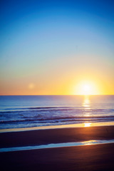 sunrise over the ocean