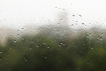 rain drops on the window