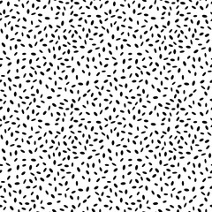 Black and white dotted seamless pattern, vector