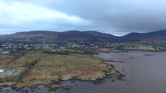 Aerial view of Ardara in County Donegal - Ireland