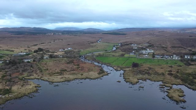 Aerial view of Ardara in County Donegal - Ireland