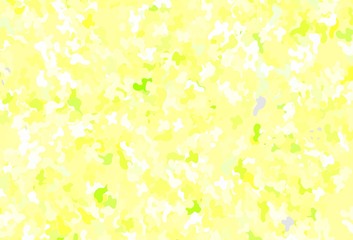 Light Green, Yellow vector template with chaotic shapes.