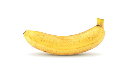 Bunch of bananas on white background.