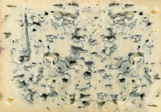 Blue Mold Cheese Texture Background Close Up