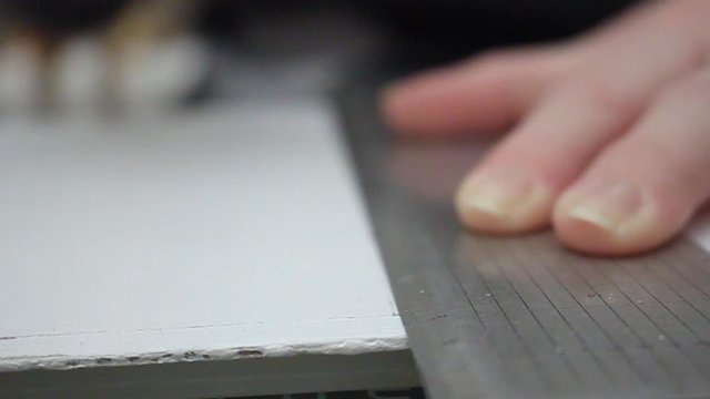 Preparing paper for decoupage