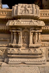 Sculpture at Hampi heritage site in karnataka