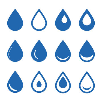 Water icon, drop icon. Design vector water icon symbol