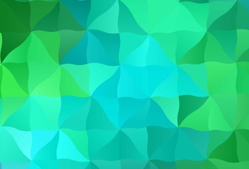 Light Green vector low poly background.
