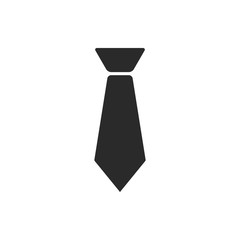 Tie Icon Vector Illustration. Tie Symbol Logo Template.