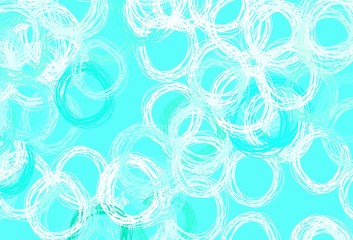 Light Green vector layout with circle shapes.