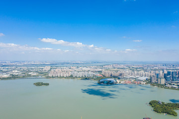 Obraz premium city skyline in suzhou china
