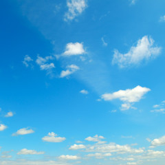 Naklejka na ściany i meble Cumulus clouds isolated on white background.
