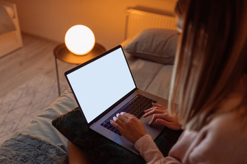 Chilling out with her online friends