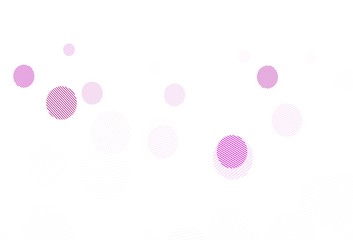 Light Pink vector texture with disks.