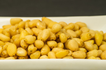 nuts of a Siberian cedar