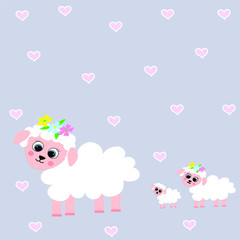 sheep illustration vector