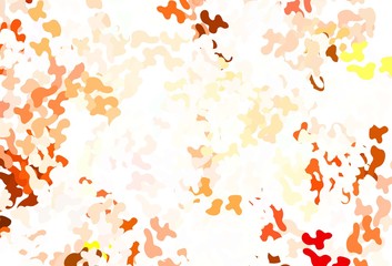 Light Brown vector template with chaotic shapes.