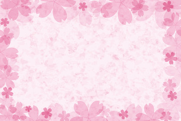 桜模様の和紙イメージテクスチャ