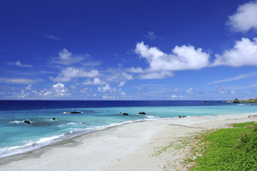 Scenic shot of Badai Bay Beach Lanyu island