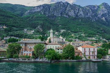 Fototapeta na wymiar The Waterfront Of Gargnano. Lake Garda Italy.