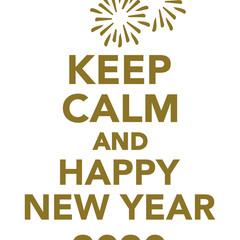 Keep calm and happy new year 2020