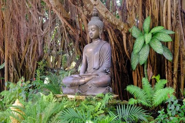 Bouddha au pied du banyan tree