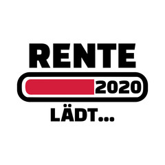 Retirement loading bar 2020 german