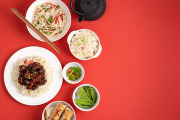 Assorted Chinese dishes