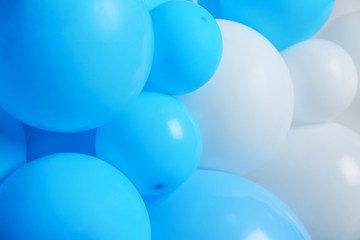 Many color balloons as background, closeup. Party decor