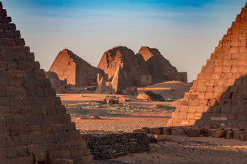 Pyramids of Meroe in Sudan