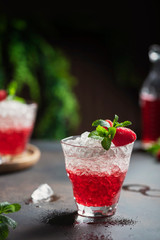 Gradient red cocktail