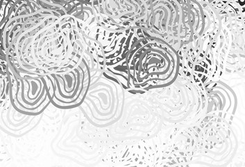 Light Gray vector backdrop with memphis shapes.