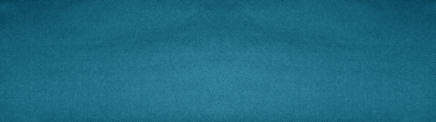 Turquoise blue rustic leather texture - Background banner panorama long