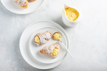 Italian traditional dessert aragosta