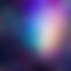Fantastic flare pattern. Purple blue lilac gradient. Impressive dark precious shiny abstract blurred texture. Magical gleaming empty background. Colorful defocus illustration. Toned vignette.