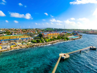 The Island Curacao is a tropical paradise in the Antilles in the Caribbean sea