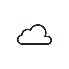 cloud icon template color editable. cloud symbol vector sign isolated on white background illustration for graphic and web design.