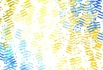 Light Blue, Yellow vector pattern with sharp lines.