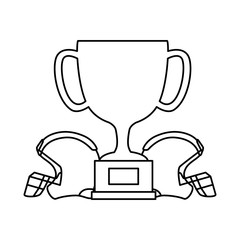 cup trophy and american football helmets isolated icon vector illustration design