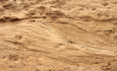 Sand after rain
