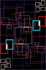 abstract background with squares