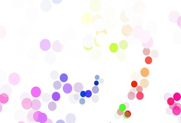 Light Multicolor vector background with spots.