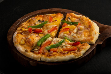 Healthy food plated on art plating style to serve customers in restaurant business