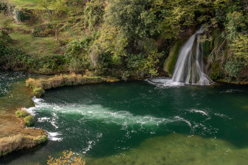 Fototapeta na wymiar Cascading Waterfalls Skradinski Buk. Krka
