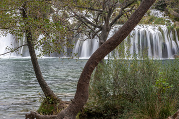 Cascading Waterfalls Skradinski Buk. Krka