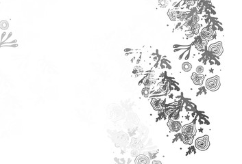 Light Gray vector pattern with random forms.