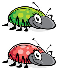 vector illustration of a ladybug