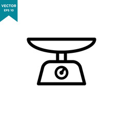 scale vector icon in trendy flat style 