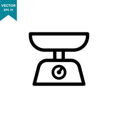 scale vector icon in trendy flat style 