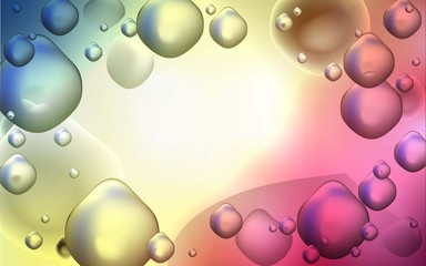 Light Green, Red vector background with abstract circles. Shining crooked illustration in memphis style. Memphis style for your business design.